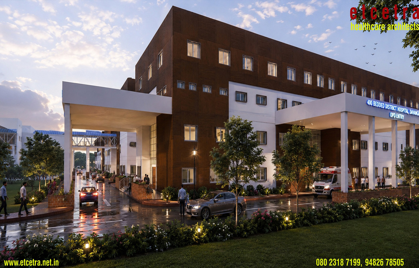 400 Bed Hospital at Davanagaere